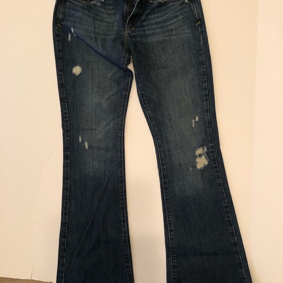 Abercrombie & Fitch Madison Flare Distressed Jeans - Picture 3 of 7